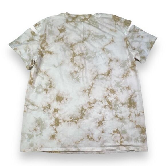 Lululemon All Yours Cut Out Short Sleeve Tie Dye Marbled Top 10 - Picture 5 of 6